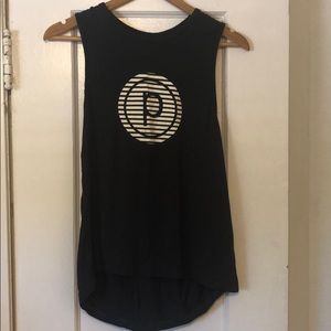 Circle P striped Pure Barre Tank